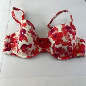 Cacique Floral Padded Push-Up Bra Plus Size 40D